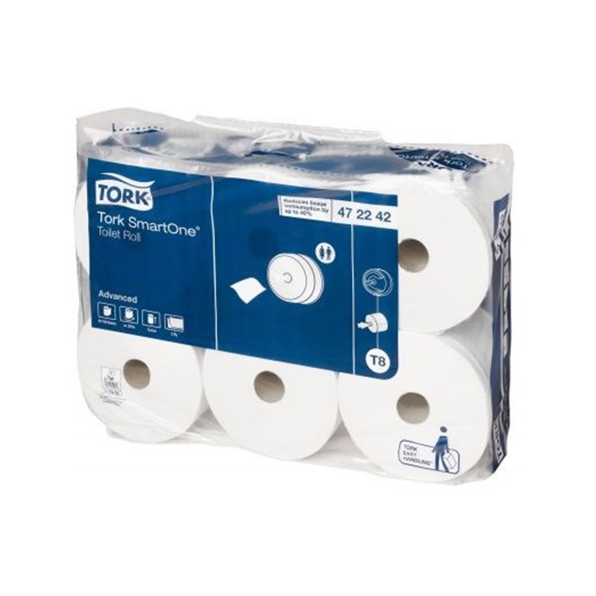 Tork SmartOne İçten Çekmeli Tuvalet Kağıdı 207 Metre x 6 Rulo resmi