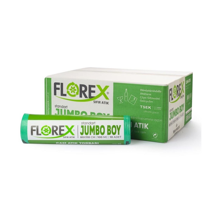 Ayrıntıları göster (Florex Cam Atık Torbası Standart Jumbo 10Adet*10Rulo) Florex Cam Atık Torbası Standart Jumbo 10Adet*10Rulo resmi