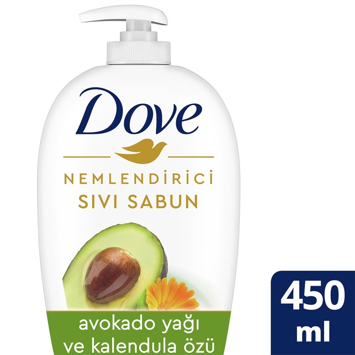 Dove Nemlendirici Sıvı Sabun Avokado Yağı Ve Kalendula Özü 450 Ml 12'li Koli resmi