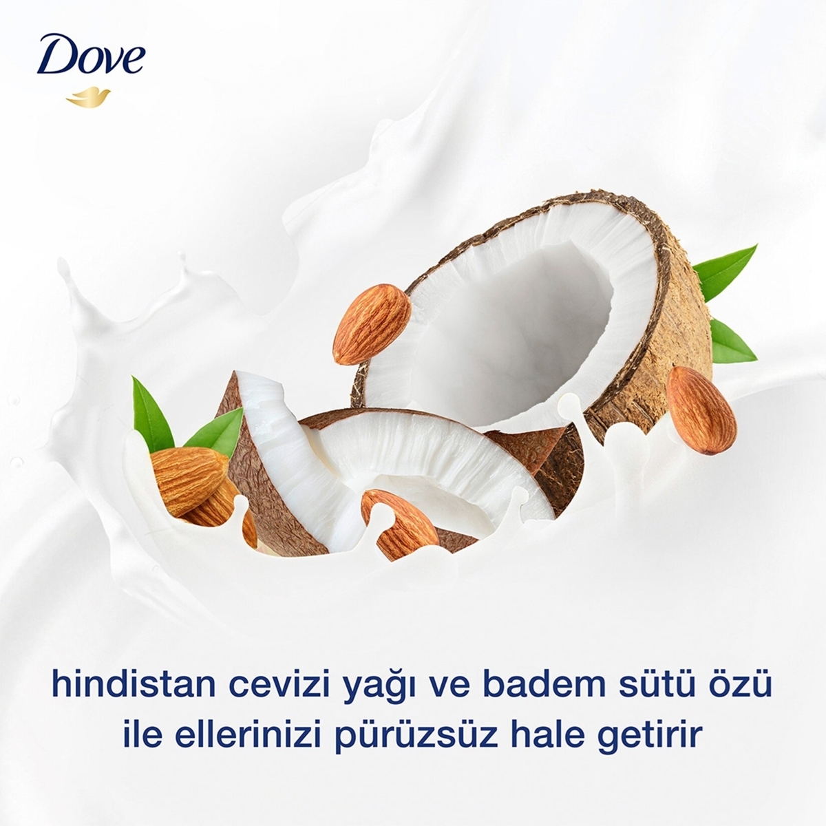 Dove Nemlendirici Sıvı Sabun Hindistan Cevizi Yağı Ve Badem Sütü Özü 450 Ml 12'li Koli resmi