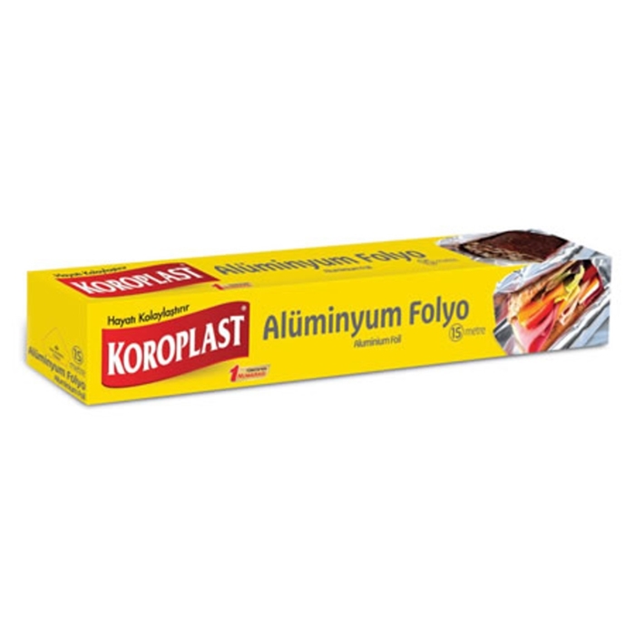 Koroplast Alüminyum Folyo 15 Metre 6 Paket resmi
