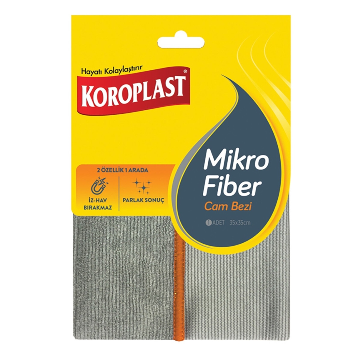 Koroplast Mikrofiber Cam Bezi 35X35 Cm 6 Adet resmi