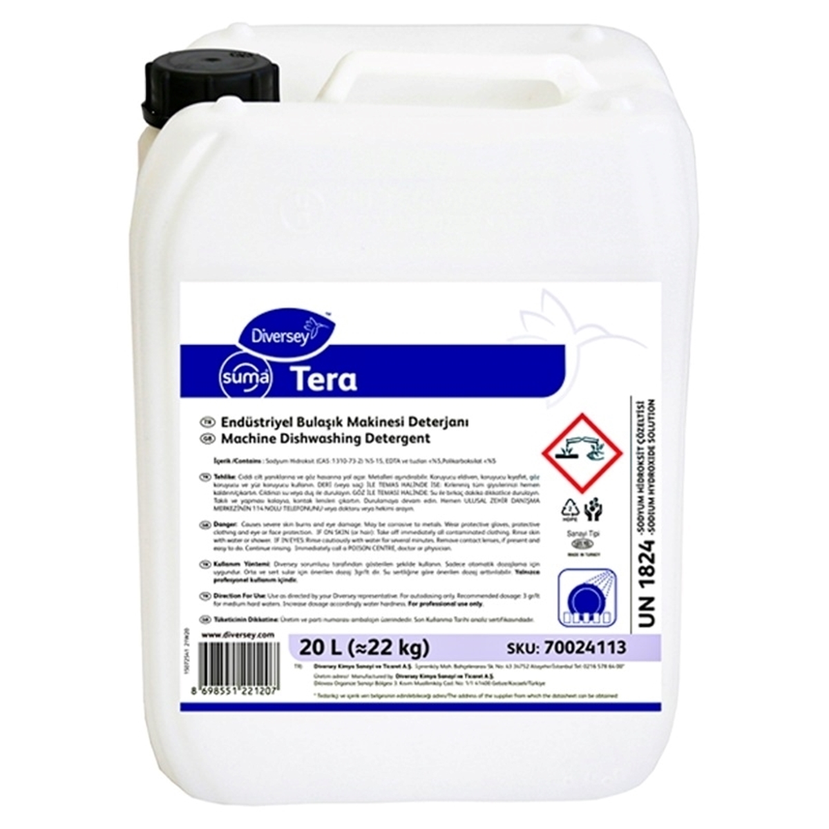 Diversey Suma Tera Sert Su Bulaşık Deterjanı 20 L resmi