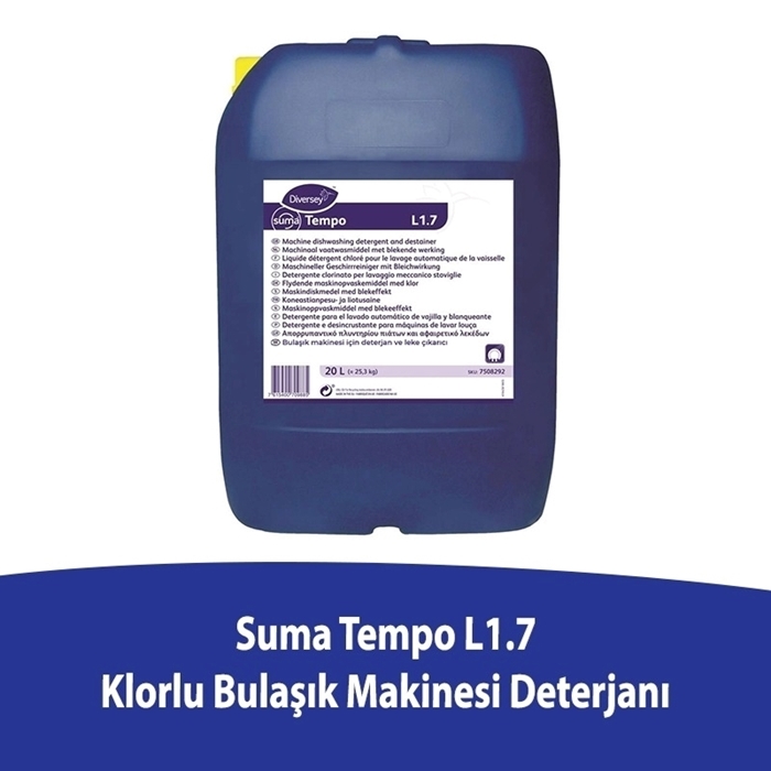 Diversey Suma Tempo L1.7 Klorlu Bulaşık Deterjanı 20 L resmi