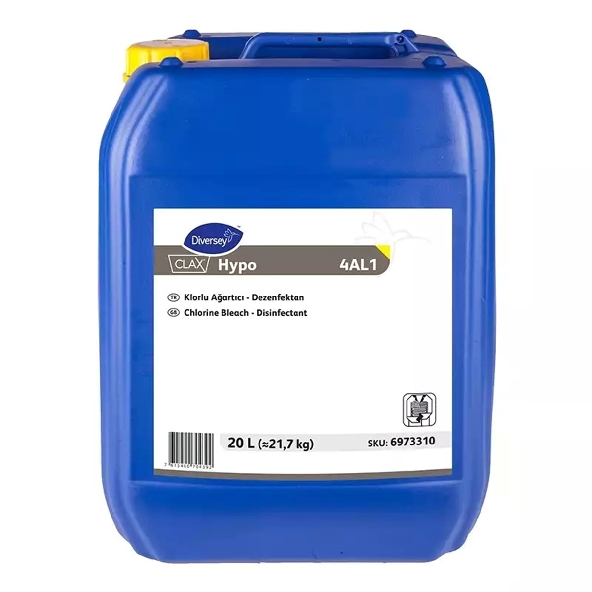 Diversey Clax Hypo 4AL1 Sıvı Klorlu Ağartıcı 20 L resmi