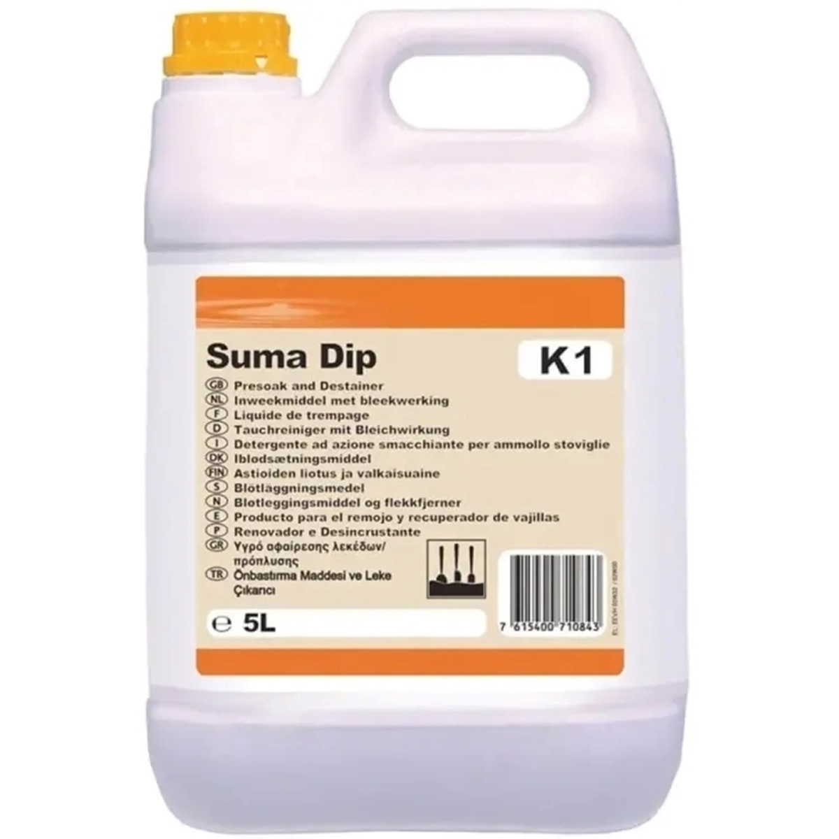 Diversey Suma Dip K1 5 L - Bulaşık Leke Çözücü Bastırma Deterjanı resmi